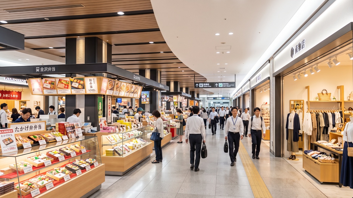 スーパー、ドラッグストア、飲食店が充実した金沢百番街の店舗